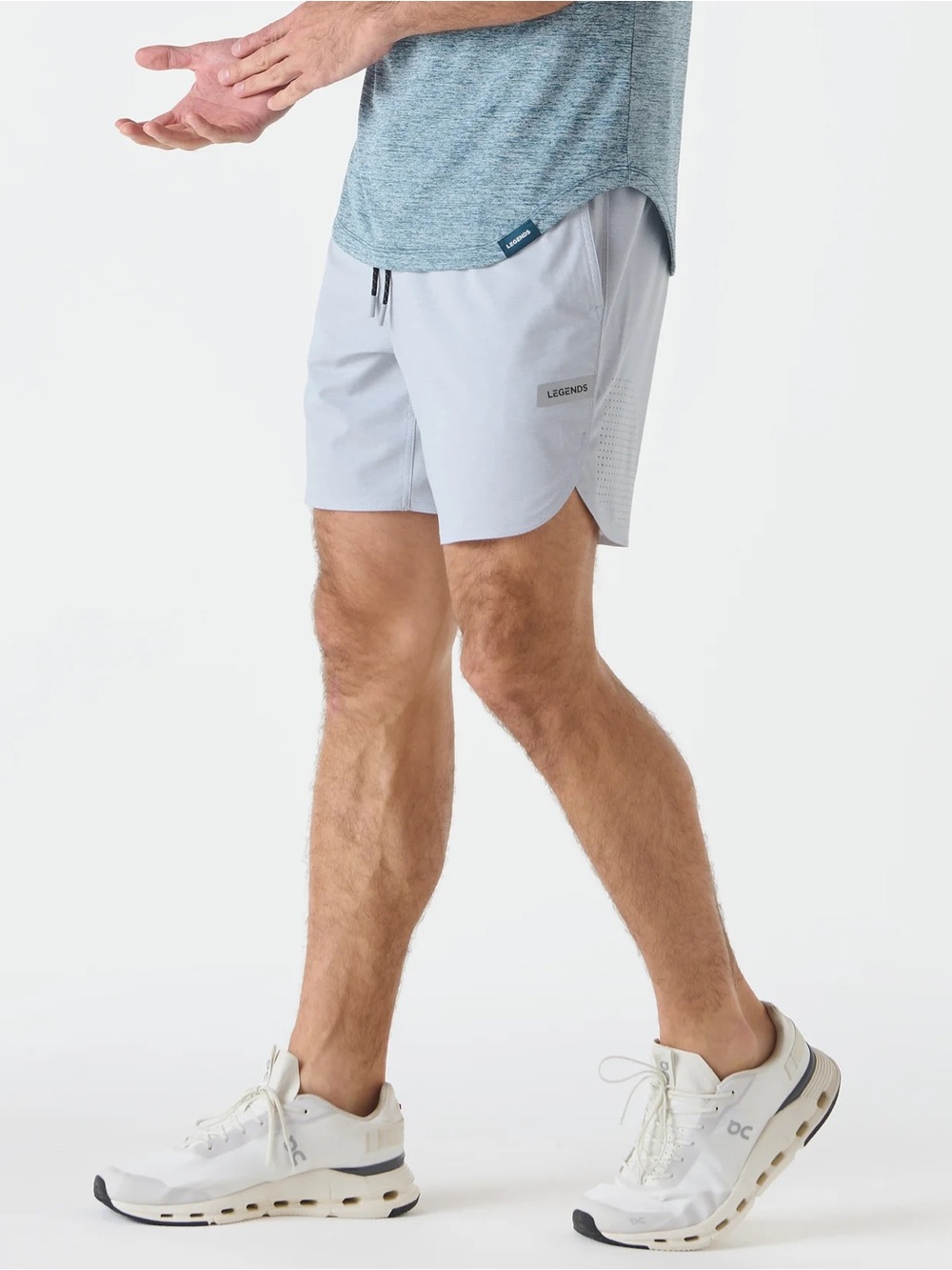 LEGEND’S LUKA GRAY 5’ INCH MEN’S SHORTS SIZE: MEDIUM W/ LINER LIKE 🆕 MSRP: $65